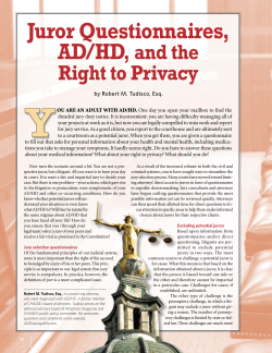 Juror Questionnaires