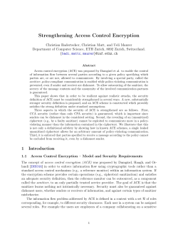 Strengthening Access Control Encryption