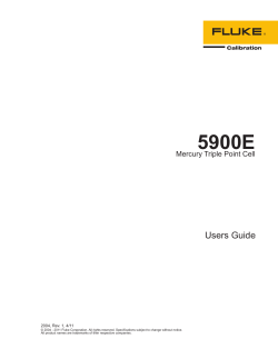 Users Guide - Fluke Calibration