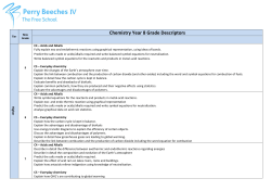 Chemistry - Perry Beeches IV
