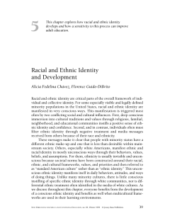 Racial and Ethnic Identity and Development