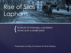 Rise of Silas Lapham