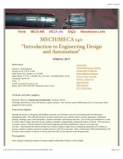 MECH 140 - CSU, Chico