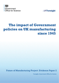 The impact of Government policies on UK