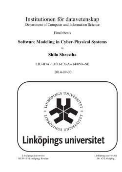 Software Modeling in Cyber-Physical Systems
