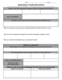 EUROPEAN ExPLORATION