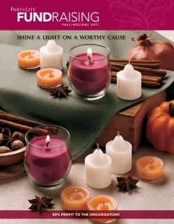 PartyLite Fundraiser Brochure: v.0620e