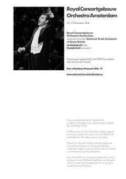 Royal Concertgebouw Orchestra Amsterdam