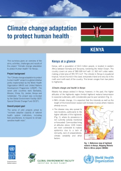 Climate change adaptation to protect human health