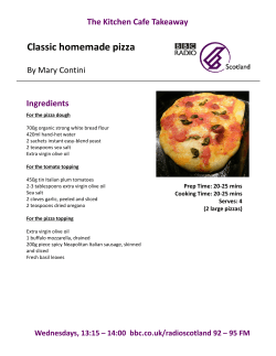 Classic homemade pizza