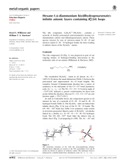 Hexane-1,6-diammonium bis(dihydrogenarsenate): infinite anionic