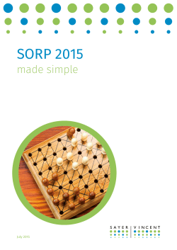 SORP 2015 - Sayer Vincent
