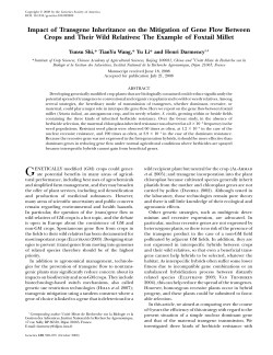 Impact of Transgene Inheritance on the Mitigation of Gene Flow