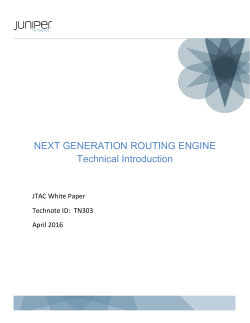 NEXT GENERATION ROUTING ENGINE Technical