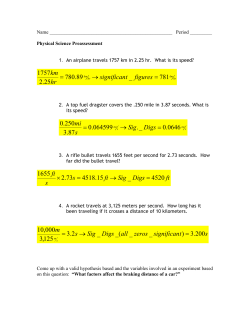 Pre-assessment answers - Penn Arts and Sciences