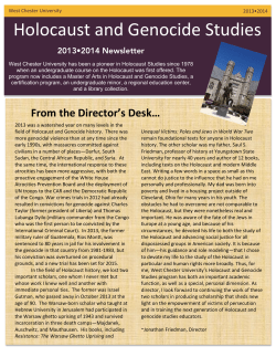 Holocaust and Genocide Studies