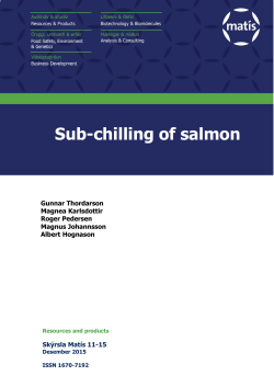 Sub-chilling of salmon