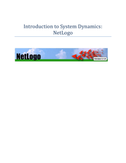 Introduction to System Dynamics: NetLogo
