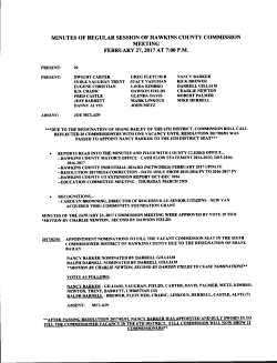 minutes of regular session of hawkins county commission meeting