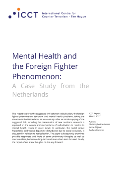 Mental Health and the Foreign Fighter Phenomenon