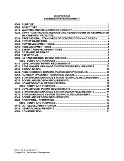 TABLE OF CONTENTS - Citrus County Board of County