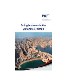 Doing business in the Sultanate of Oman