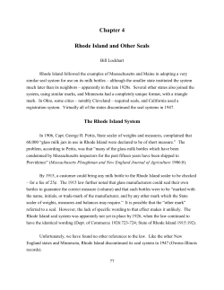 Chapter 4 Rhode Island and Other Seals