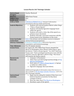 ela grade 6 - NC Heritage