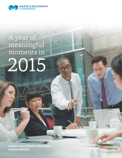 A year of meaningful moments in