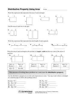 Distributive Property Using Area - Illuminations