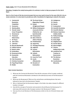 Directions: Complete the study/review guide in its entirety in order to