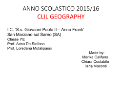 i continenti - IC San Marzano sul Sarno