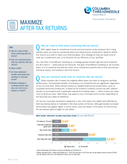 maximize after-tax returns