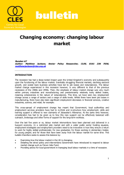 Changing economy: changing labour market