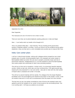 September 2012 - Elephant Aid International