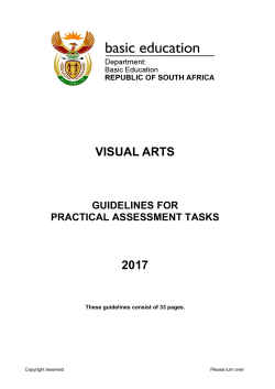 Visual Arts - Department of Basic Education