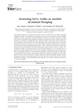 Assessing Le&acute;vy walks as models of animal foraging