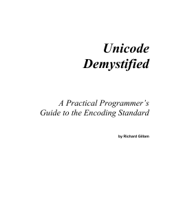 Unicode Demystified
