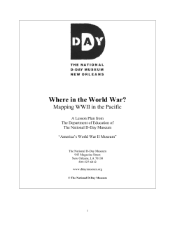 Mapping WWII in the Pacific