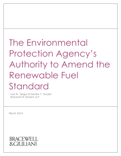 The Environmental Protection Agency`s