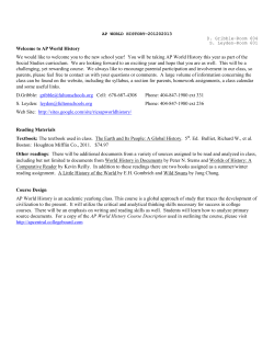 AP World History - Fulton County School System