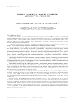 - Italian Journal of Engineering Geology and Environment