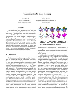 Feature-sensitive 3D Shape Matching