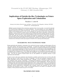 Implications of Outside-the-Box Technologies on Future Space