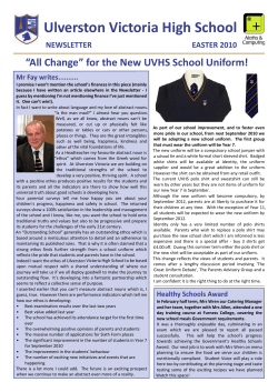 March 2010 - Ulverston Victoria High School