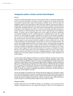 Immigration policies: Sweden and the United Kingdom
