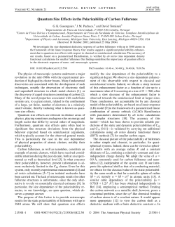 Quantum Size Effects in the Polarizability of Carbon Fullerenes