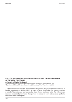 role of mechanical erosion in controlling the effusion rate of basaltic