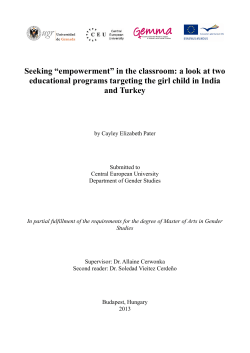 Seeking “empowerment” in the classroom: a look at two educational