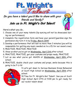 Join us in Ft. Wright`s Got Talent!